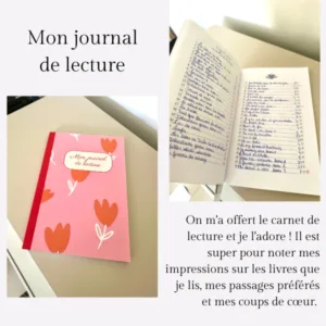 Un avis client sur e carnet de lecture tulipe