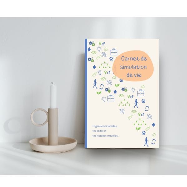 Couverture du carnet de jeu de simulation de vie